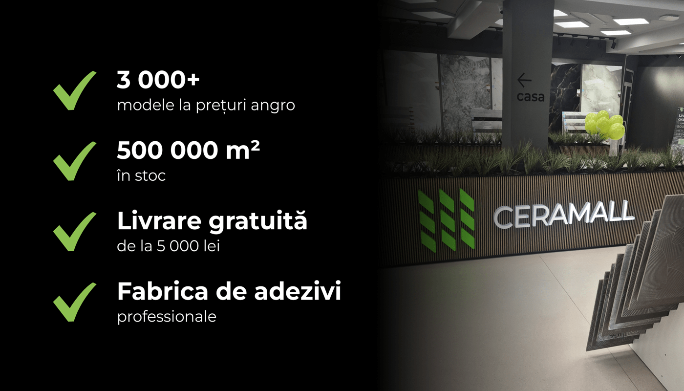 gresie Ceramall în nordul Moldovei