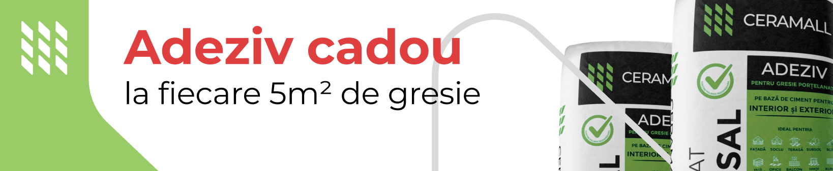 Ultima oferta din acest an cu adeziv gratuit la gresie portelanata. Nu rata !