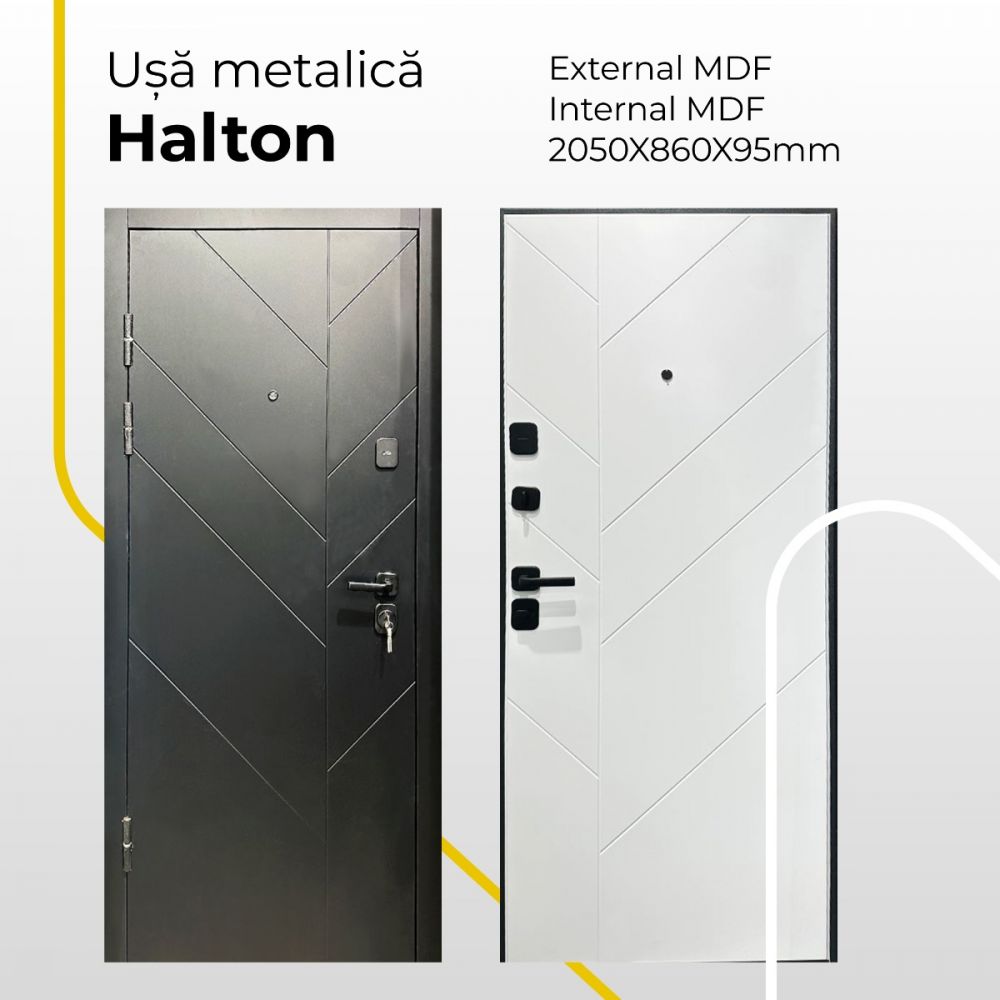 UȘĂ METALICĂ HALTON