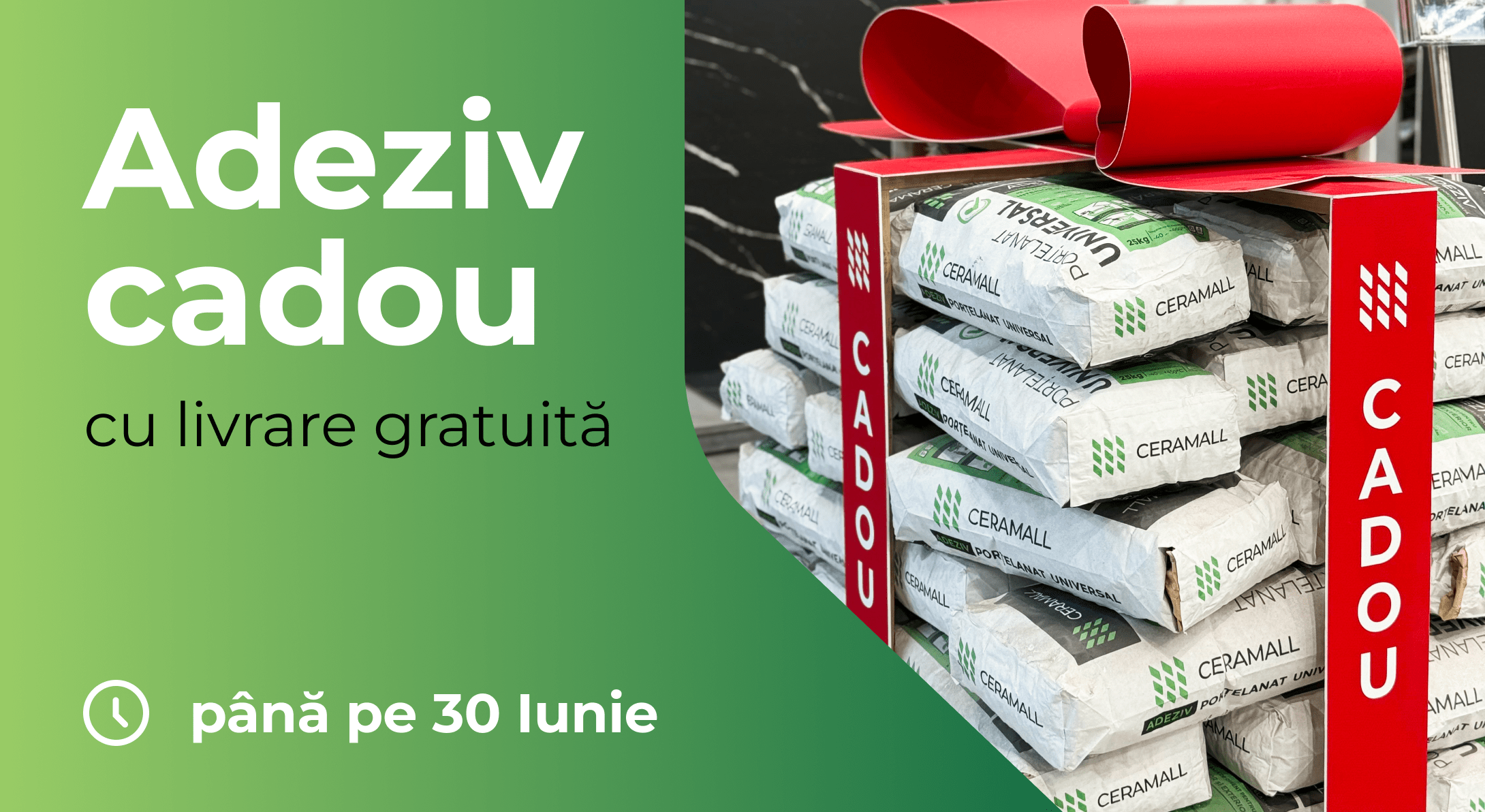 Profită de promotia ceramall cu adeziv cadou la gresie portelanata