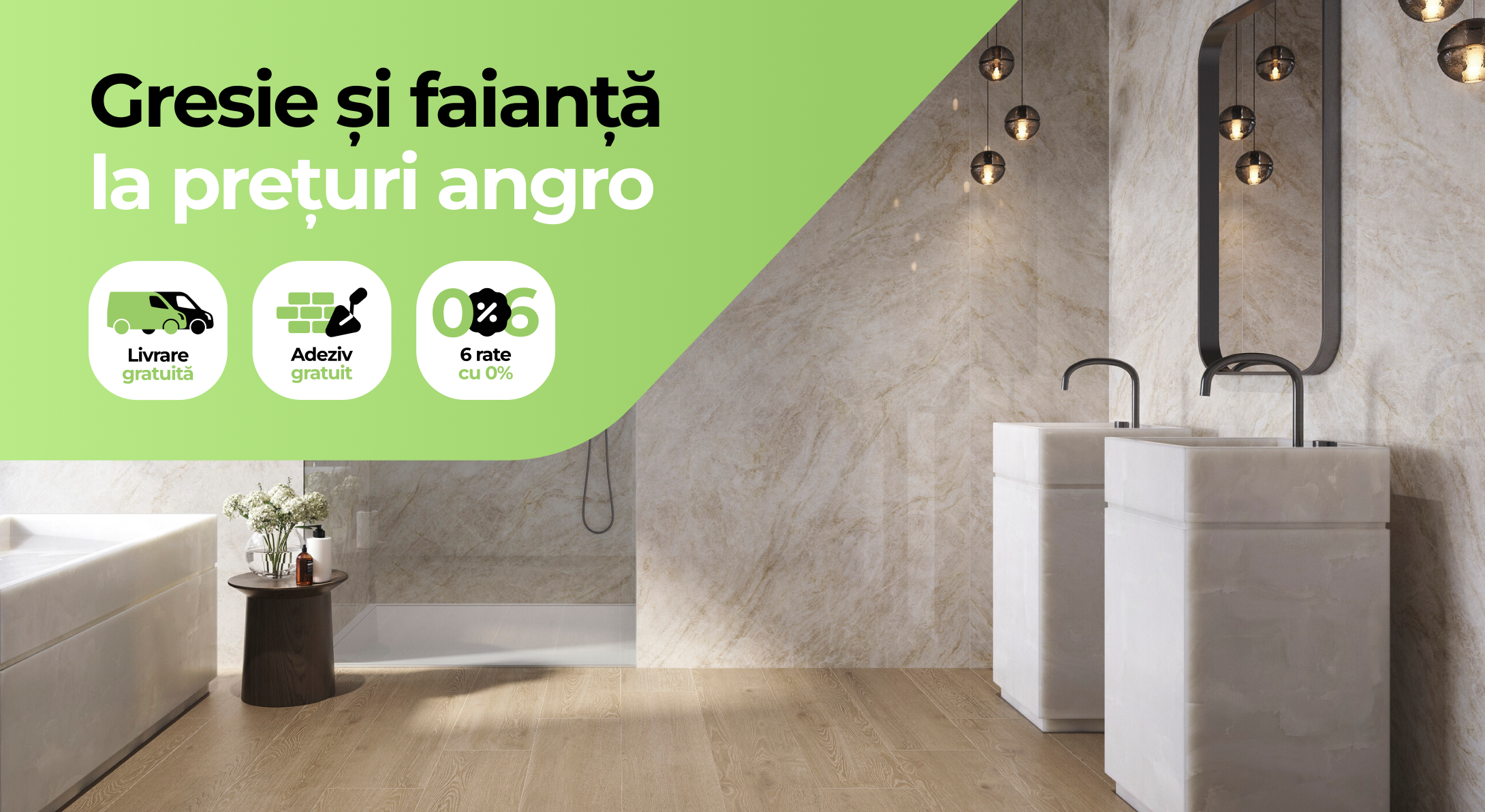 Descopera gresie si faianta la preturi angro la Ceramall