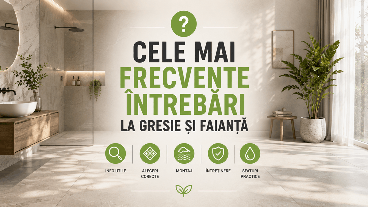 Cum alegi gresie pentru casa ta - Cele mai frecvente intrebari