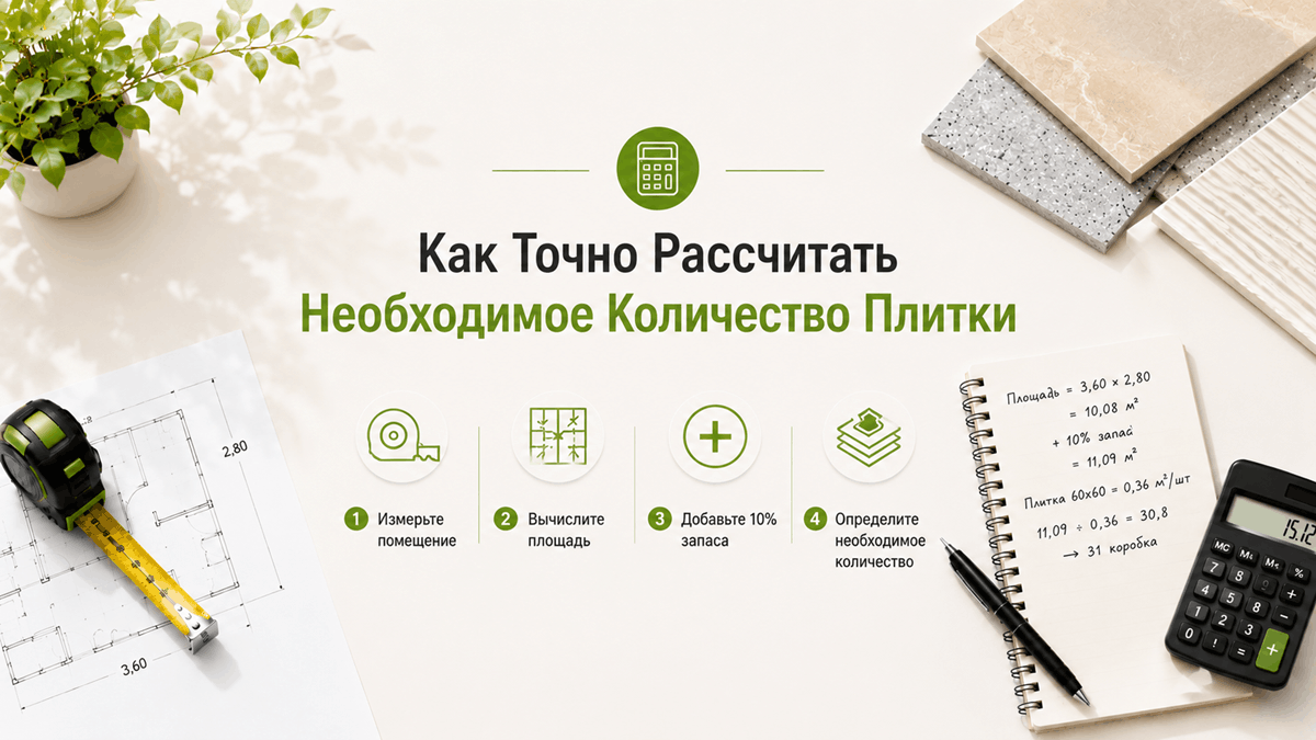 Как Точно Рассчитать Необходимое Количество Плитки